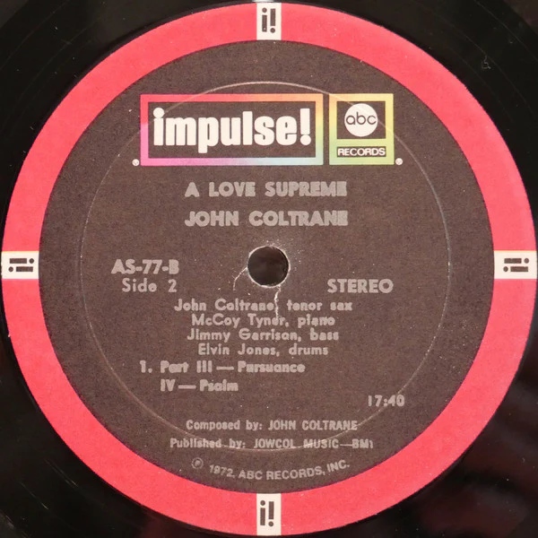 John Coltrane - A Love Supreme (LP, Album, RE, Red) (VG+ / VG) - Image 5