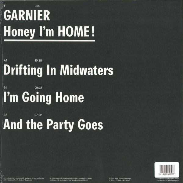 Laurent Garnier - Honey I'm Home! (12") (M / M) - Image 2