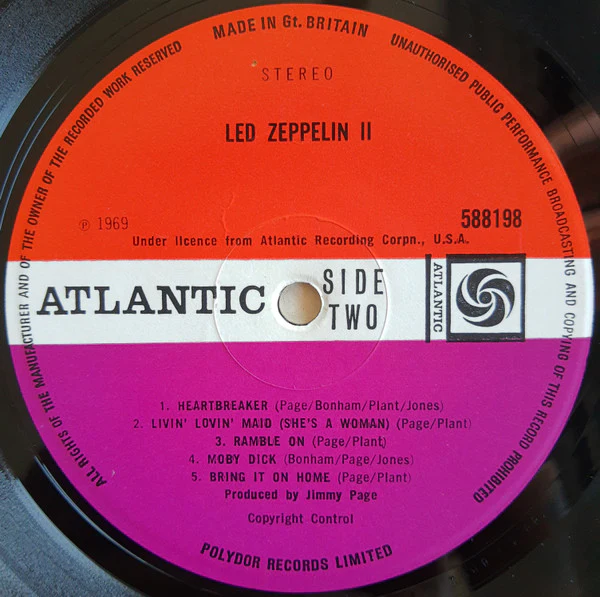 Led Zeppelin - Led Zeppelin II (LP, Album, M/Print, Gat) (NM or M- / VG+) - Image 5