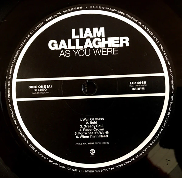 Liam Gallagher - As You Were (LP, Album) (M / M) - Image 4