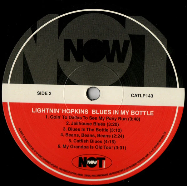 Lightnin' Hopkins - Blues In My Bottle (LP, Album, RE) (M / M) - Image 4