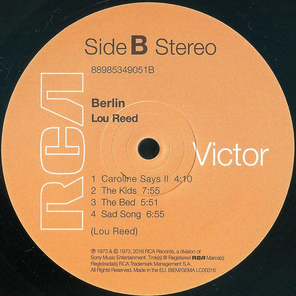 Lou Reed - Berlin (LP, Album, RE, RM) (M / M) - Image 5