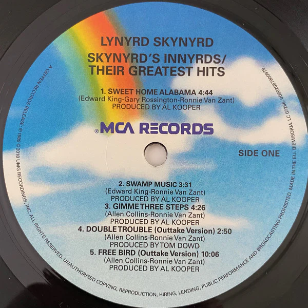 Lynyrd Skynyrd - Skynyrd's Innyrds / Their Greatest Hits (LP, Comp, RE, 180) (M / M) - Image 3