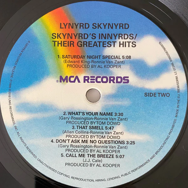 Lynyrd Skynyrd - Skynyrd's Innyrds / Their Greatest Hits (LP, Comp, RE, 180) (M / M) - Image 4