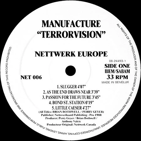 Manufacture - Terrorvision (LP, Album) (NM or M- / VG+) - Image 3