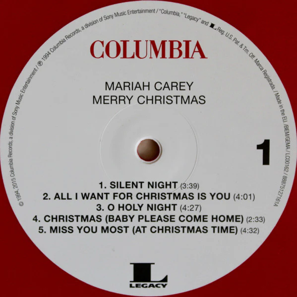 Mariah Carey - Merry Christmas (LP, Album, Ltd, RE, 20t) (M / M) - Image 3