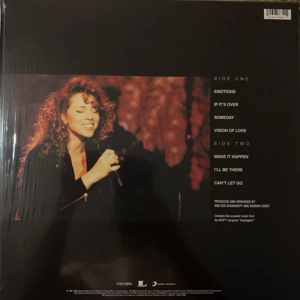Mariah Carey - MTV Unplugged EP (12", EP, RE, RM) (M / M) - Image 2