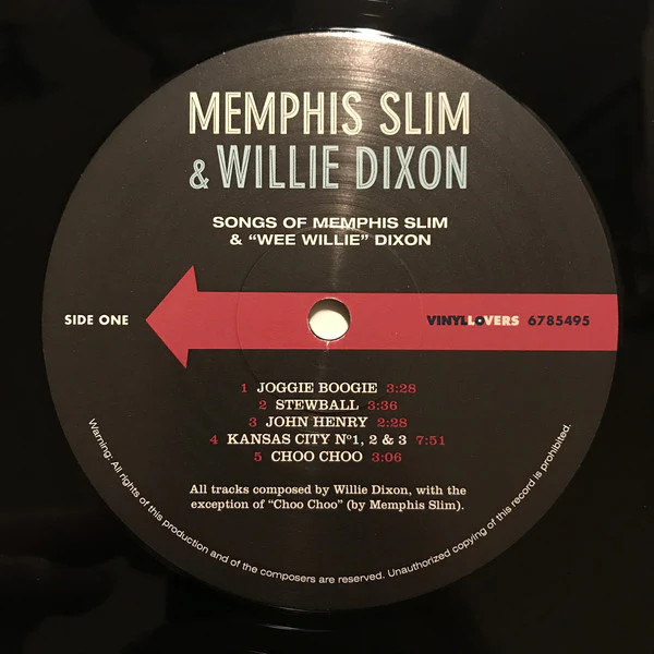 Memphis Slim & Willie Dixon - Songs of Memphis Slim & "Wee Willie" Dixon (LP, Album, Ltd, 180) (M / M) - Image 3
