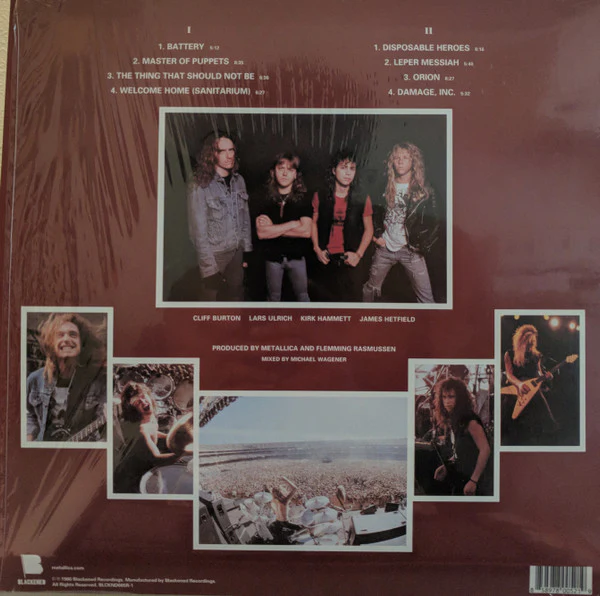 Metallica - Master Of Puppets (LP, Album, RE, RM, 180) (NM or M- / NM or M-) - Image 2