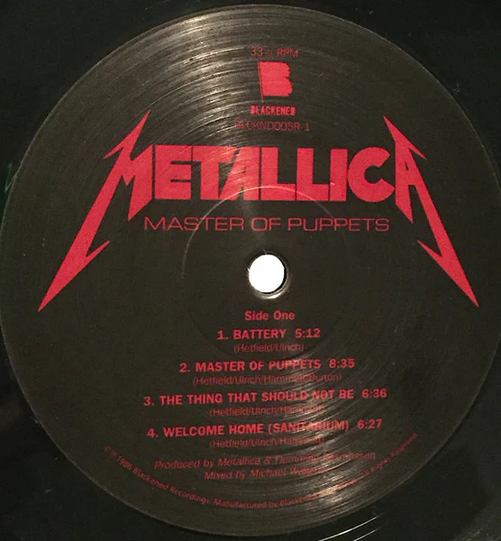 Metallica - Master Of Puppets (LP, Album, RE, RM, 180) (NM or M- / NM or M-) - Image 3