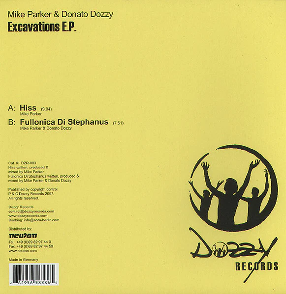 Mike Parker & Donato Dozzy - Excavations E.P. (12", EP) (VG / VG+) - Image 2