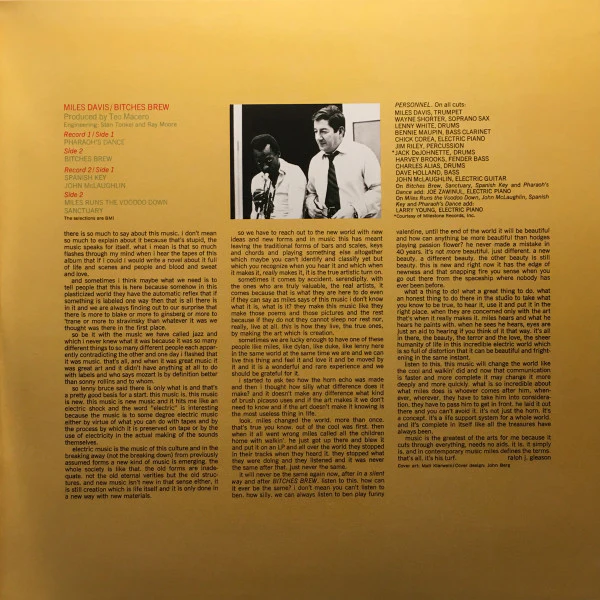 Miles Davis - Bitches Brew (2xLP, Album, RE, 180) (M / M) - Image 3