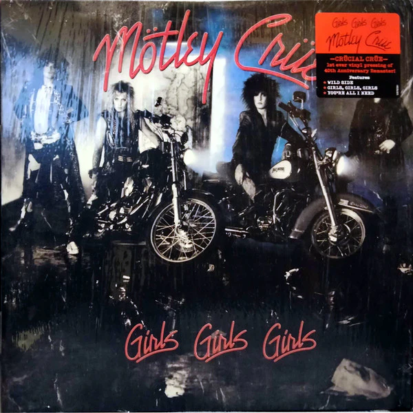 Mötley Crüe - Girls, Girls, Girls (LP, Album, RE, RM, 40t) (M / M)