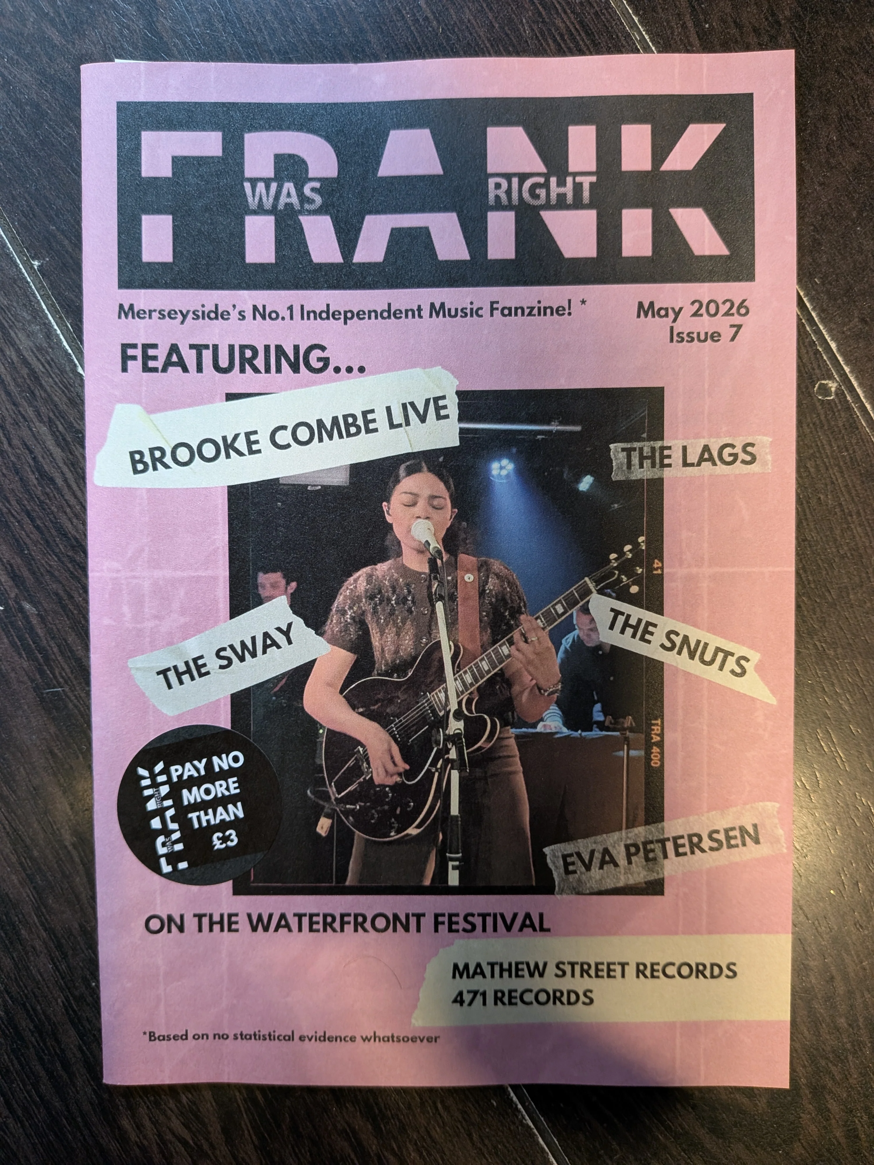 Music Zine - Frank Was Right - Issue 7