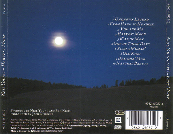 Neil Young - Harvest Moon (CD, Album, RP) (M / M) - Image 2