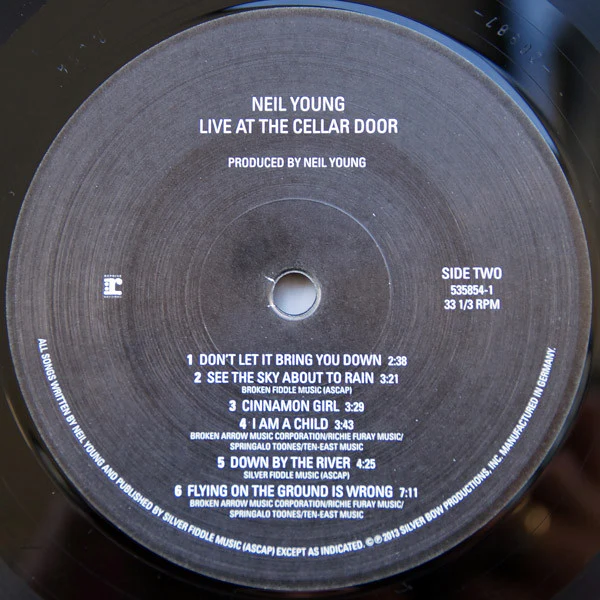Neil Young - Live At The Cellar Door (LP, Album, 180) (NM or M- / NM or M-) - Image 7