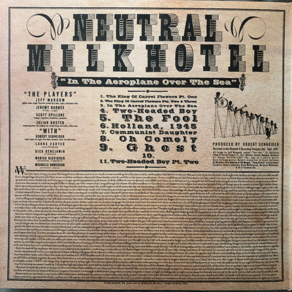 Neutral Milk Hotel - In The Aeroplane Over The Sea (LP, Album, RE, Gat) (M / M) - Image 2