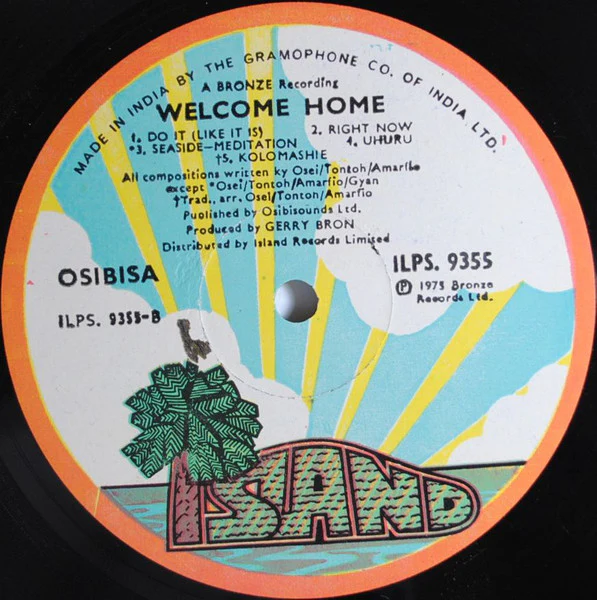 Osibisa - Welcome Home (LP, Album) (VG+ / VG) - Image 4