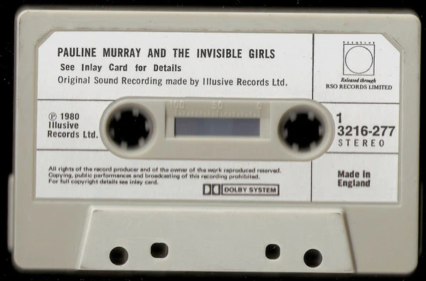 Pauline Murray And The Invisible Girls - Pauline Murray And The Invisible Girls (Cass, Album) (VG+ / VG+) - Image 3