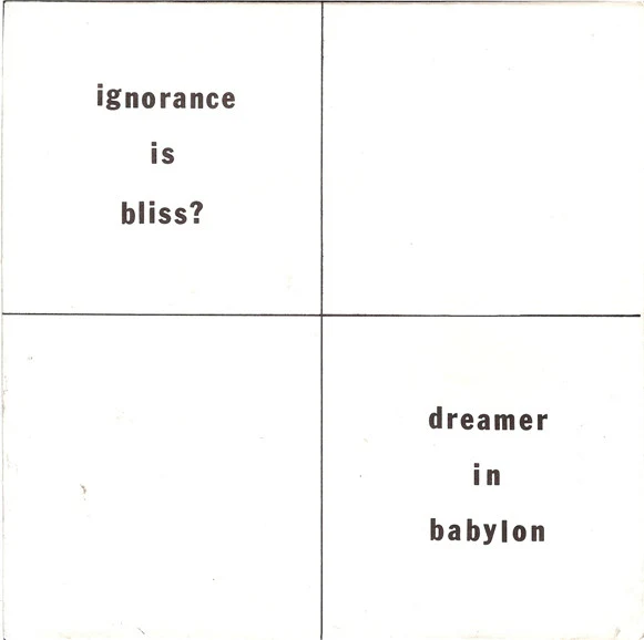 Personal Column - Ignorance Is Bliss? / Dreamer In Babylon (7", Single) (VG+ / VG)