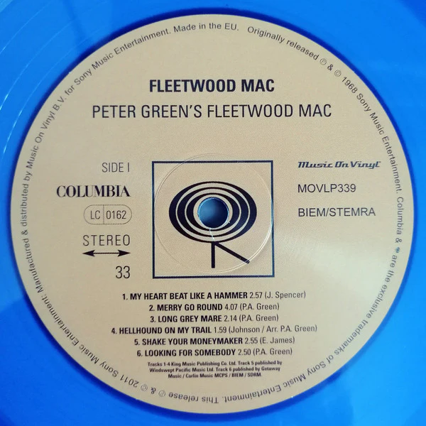 Peter Green's Fleetwood Mac* - Peter Green's Fleetwood Mac (LP, Album, Ltd, Num, RE, Blu) (M / M) - Image 3