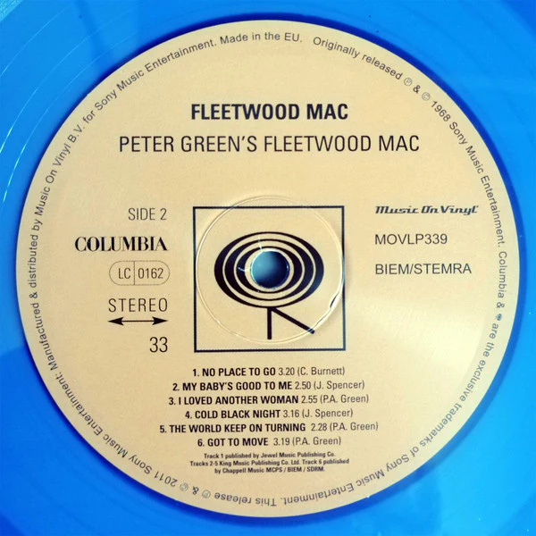 Peter Green's Fleetwood Mac* - Peter Green's Fleetwood Mac (LP, Album, Ltd, Num, RE, Blu) (M / M) - Image 4