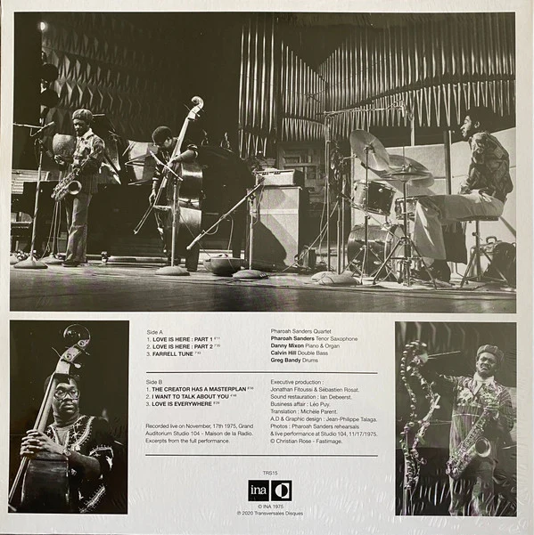 Pharoah Sanders - Live In Paris (1975) (Lost ORTF Recordings) (LP, Album, Dlx, RM) (NM or M- / NM or M-) - Image 2