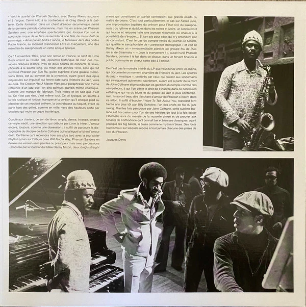 Pharoah Sanders - Live In Paris (1975) (Lost ORTF Recordings) (LP, Album, Dlx, RM) (NM or M- / NM or M-) - Image 4