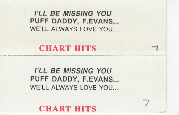 Puff Daddy, Faith Evans Feat. 112 :- The Lox - Tribute To The Notorious B.I.G. (7", Jukebox) (VG+ / Generic) - Image 3