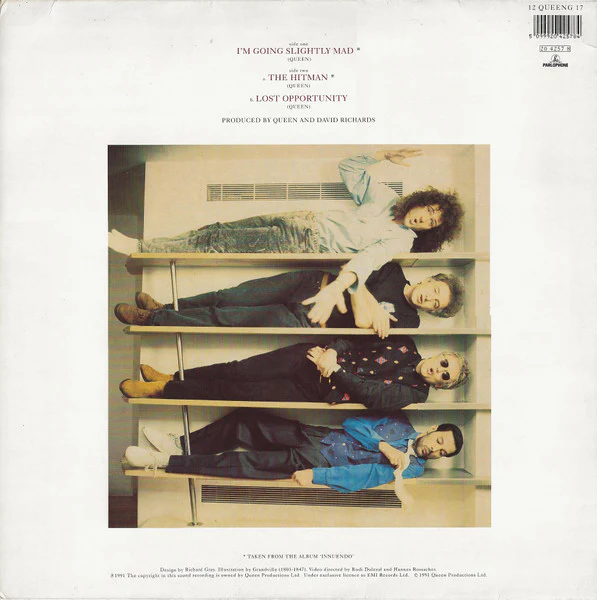 Queen - I'm Going Slightly Mad (12", Single) (VG+ / VG+) - Image 4