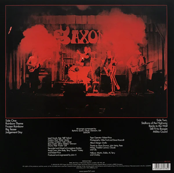 Saxon - Saxon (LP, Album, Ltd, RE, Blu) (M / M) - Image 2