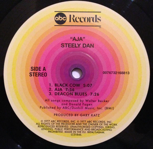 Steely Dan - Aja (LP, Album, RE, RM, Gat) (VG+ / NM or M-) - Image 6