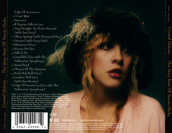 Stevie Nicks - Crystal Visions... The Very Best Of Stevie Nicks (CD, Comp, RE) (M / M) - Image 2
