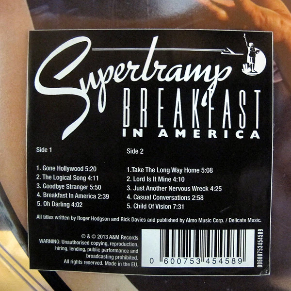 Supertramp - Breakfast In America (LP, Album, Pic, RE) (M / M) - Image 4
