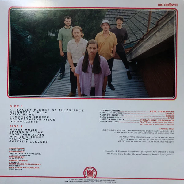 Surprise Chef - Education & Recreation (LP, Album) (VG+ / VG+) - Image 2