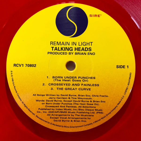 Talking Heads - Remain In Light (LP, Album, RSD, Ltd, RE, RP, Red) (M / NM or M-) - Image 3