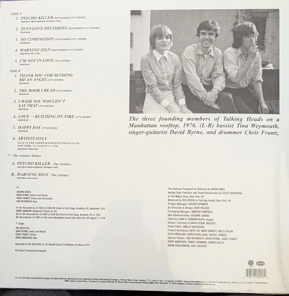 Talking Heads - Tentative Decisions: Demos & Live (LP + 7" + Comp, RE) (M / M) - Image 2
