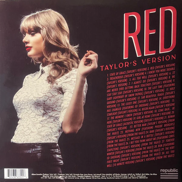 Taylor Swift - Red (Taylor's Version) (4xLP, Album) (M / M) - Image 2