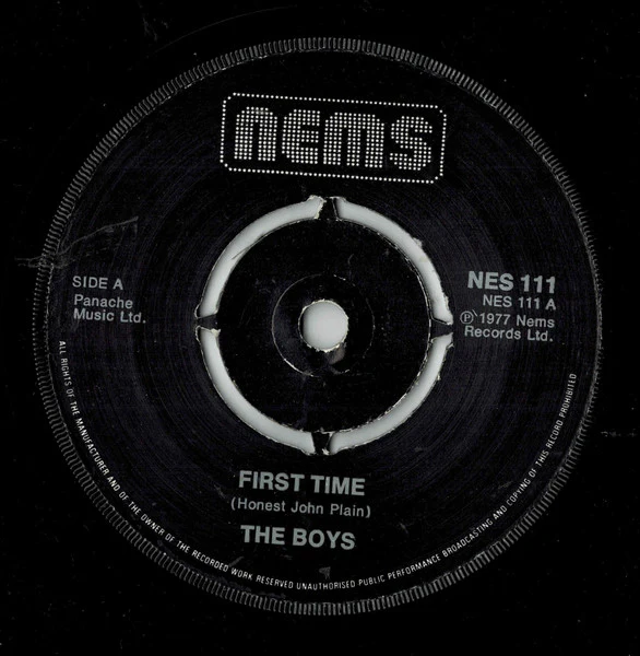 The Boys - First Time (7", Pus) (VG+ / VG) - Image 3
