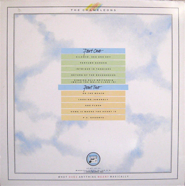 The Chameleons - What Does Anything Mean?  Basically (LP, Album, Ltd, Gat) (VG+ / VG+) - Image 2