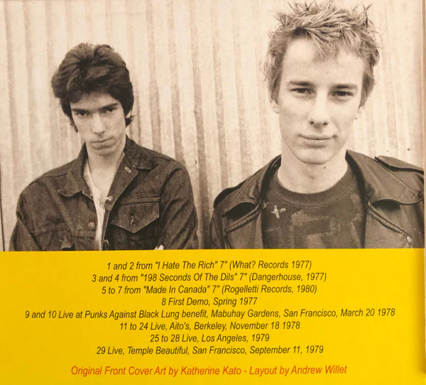 The Dils - Dils Dils Dils (CD, Comp, RE) (M / M) - Image 3