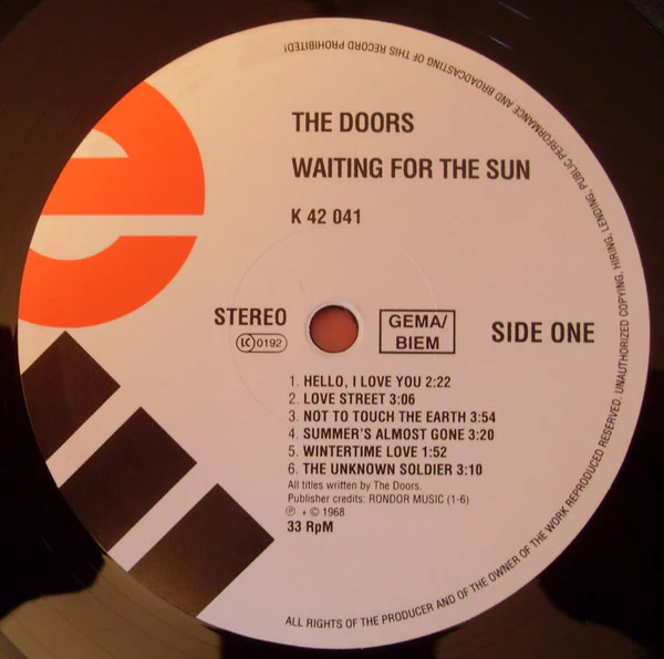 The Doors - Waiting For The Sun (LP, Album, RE, RP, 180) (M / M) - Image 3