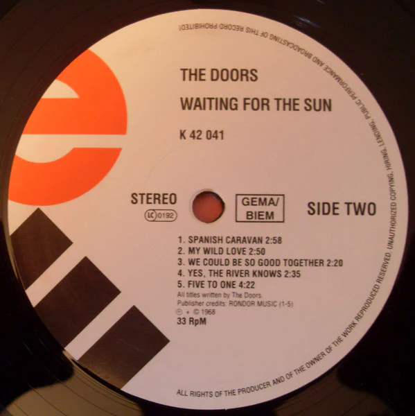 The Doors - Waiting For The Sun (LP, Album, RE, RP, 180) (M / M) - Image 4