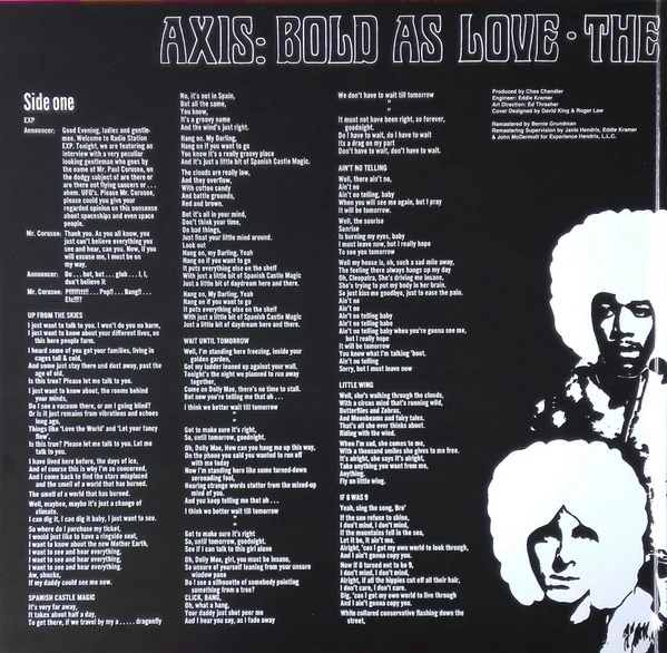 The Jimi Hendrix Experience - Axis: Bold As Love (LP, Album, Mono, RE, RM, RP, Gat) (M / M) - Image 3