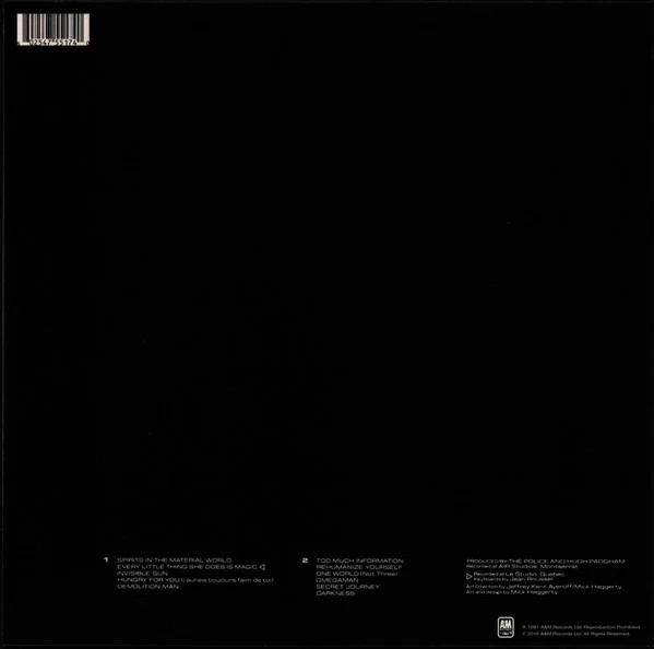 The Police - Ghost In The Machine (LP, Album, Ltd, RE, RM, Hal) (NM or M- / NM or M-) - Image 7