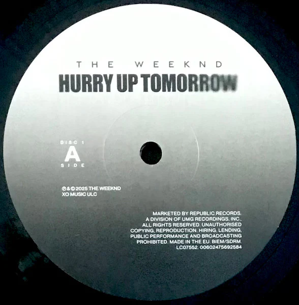 The Weeknd - Hurry Up Tomorrow (2xLP, Album, Com) (NM or M- / NM or M-) - Image 5