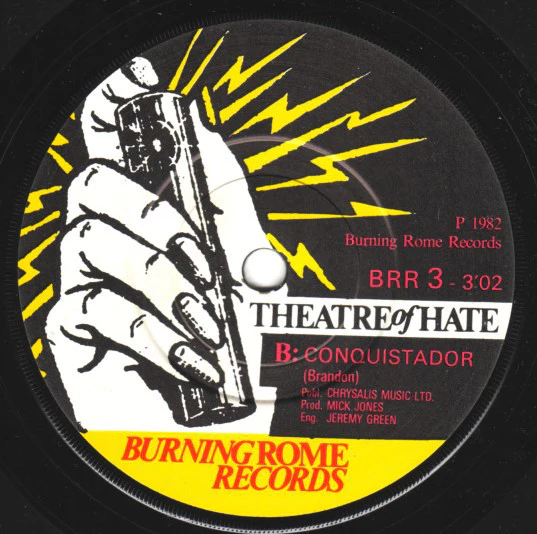 Theatre Of Hate - The Hop (7", Single) (VG+ / VG+) - Image 4