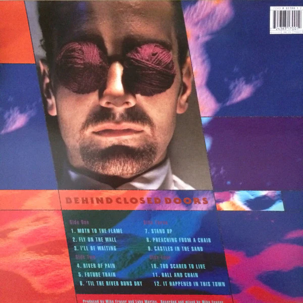 Thunder  - Behind Closed Doors (2xLP, Num, Blu) (VG+ / VG+) - Image 3