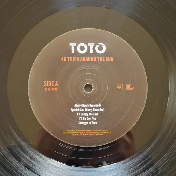 Toto - 40 Trips Around The Sun (2xLP, Comp, RM) (VG+ / VG+) - Image 4
